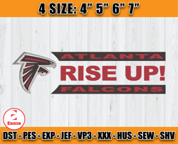 Atlanta Falcons Embroidery, NFL Falcons Embroidery, NFL Machine Embroidery Digital, 4 sizes Machine Emb Files-03