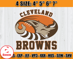 Cleveland Browns Embroidery Design, Browns Embroidery, Nfl Embroidery, Football Embroidery D02