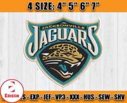 Jacksonville Jaguars Logo Embroidery Design, NFL Team Embroidery Files, Machine Embroidery Pattern, D3 - Clasquinsvg