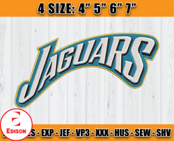 jacksonville jaguars embroidery files, NFL Embroidery, Logo sport embroidery, Machine Embroidery Pattern, D12 - Clasquin