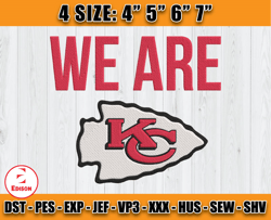 we are chiefs embroidery design, chiefs embroidery, sport embroidery, football embroidery design, d22
