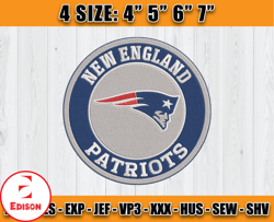 NFL PatriotsEmbroidery logo embroidery design, NFL Machine Embroidery, PatriotsEmbroidery Embroidery Files