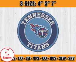 Tennessee Titans Embroidery Design, Brand Embroidery, Embroidery File, NFL Sport Embroidery