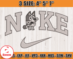Nike X Muffin embroidery, Bluey Character embroidery, Cartoon embroidery