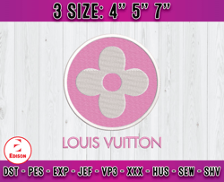 Louis Vuiton embroidery, LV logo fashion embroidery, embroidery machine