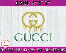 Gucci embroidery, logo brand embroidery, embroidery machine