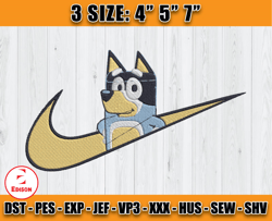 Nike Bandit Embroidery, Bluey Embroidery, Embroidery Machine file