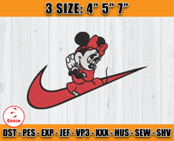 Nike Cute Mickey Embroidery, Mickey Mouse Embroidery, Embroidery Machine file