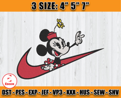 Nike Mickey Embroidery, Nike Disney Embroidery, Embroidery design