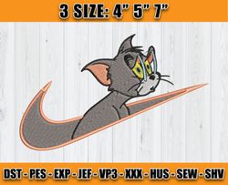 Nike Tom Embroidery, Tom and Jerry Embroidery, Disney Nike Embroidery