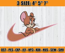 Nike Jerry Embroidery, Tom and Jerry Embroidery, Machine embroidery pattern