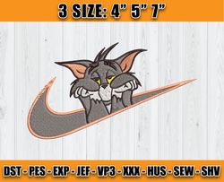 Nike Tom Embroidery, Nike Disney Embroidery file, Tom and Jerry Embroidery