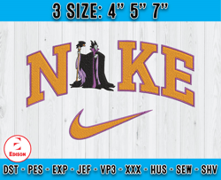 Maleficent Silhouette Embroidery, Nike Disney Embroidery, embroidery pattern