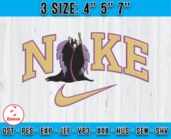 Maleficent Embroidery, logo Nike Embroidery, Maleficent Embroidery