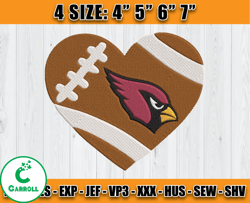 Cardinals Embroidery, NFL Cardinals Embroidery, NFL Machine Embroidery Digital, 4 sizes Machine Emb Files - 08 - Carroll