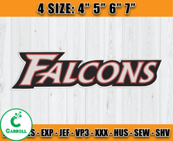 Atlanta Falcons Embroidery, NFL Falcons Embroidery, NFL Machine Embroidery Digital, 4 sizes Machine Emb Files-27-Carroll