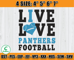 Panthers Embroidery, Embroidery, NFL Machine Embroidery Digital, 4 sizes Machine Emb Files -22 - Carroll