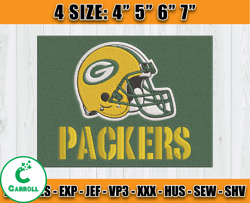 Green Bay Packers Logo Embroidery, Packers Logo Embroidery, Embroidery Patterns, Embroidery Design files