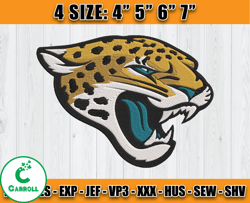 NFL Jacksonville Jaguars embroidery files, Jacksonville Jaguars Embroidery Designs, NFL Teams, Sport Embroidery, D1