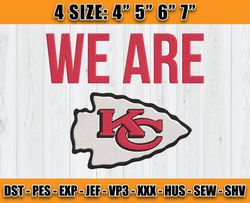 We are Chiefs Embroidery Design, Chiefs Embroidery, Sport Embroidery, Football Embroidery Design, D22