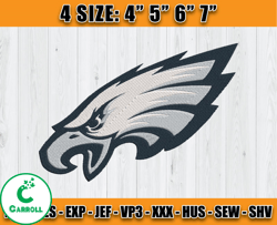 Philadelphia Eagles Embroidery Machine Design, NFL Embroidery Design, Instant Download