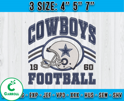 Dallas Cowboys Football Embroidery Design, Brand Embroidery, NFL Embroidery File, Logo Shirt 69
