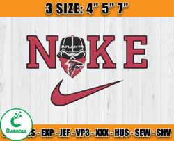 Atlanta Falcons Nike Embroidery Design, Brand Embroidery, NFL Embroidery File, Logo Shirt 103