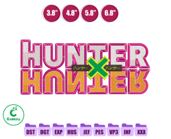 Hunter x Hunter Logo Anime Embroidery Design, Anime Embroidery Design 253