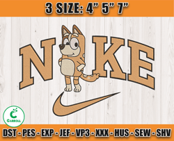 Nike X Chilli embroidery, Nike Cartoon embroidery, Bluey Character embroidery
