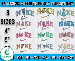 Bundle 12 Designs Sleep Beauty embroidery, embroidery file, applique embroidery designs
