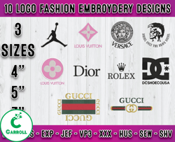 Bundle 10 Designs Logo Fashion Embroidery, applique embroidery designs 12