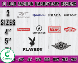 Bundle 10 Designs Logo Fashion Embroidery, embroidery designs 13