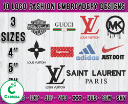 Bundle 10 Designs Logo Fashion Embroidery, embroidery patterns 16