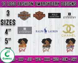 Bundle 10 Designs Logo Fashion Embroidery, embroidery applique 17
