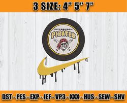 Nike Pittsburgh Pirates Embroidery, MLB Embroidery, embroidery pattern