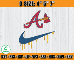 Atlanta Braves Embroidery, Nike x All Teams MLB Embroidery, embroidery file