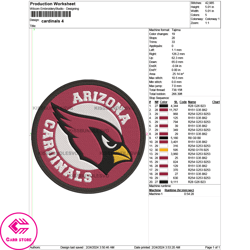Cardinals Embroidery Designs, Machine Embroidery Pattern -04 by Carr