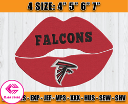Atlanta Falcons Embroidery, NFL Falcons Embroidery, NFL Machine Embroidery Digital, 4 sizes Machine Emb Files-02-Carr