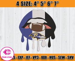 Ravens Embroidery, NFL Ravens Embroidery, NFL Machine Embroidery Digital, 4 sizes Machine Emb Files - 07-Carr