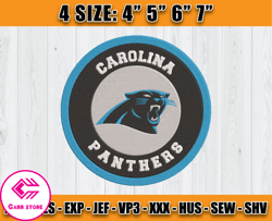 Panthers Embroidery, Embroidery, NFL Machine Embroidery Digital, 4 sizes Machine Emb Files -16 - Carr
