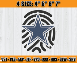 Dallas Cowboys Embroidery, Dallas Logo, Logo NFL Embroidery, sport Embroidery D1 - Carr