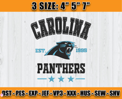 Carolina Panthers Football Embroidery Design, Brand Embroidery, NFL Embroidery File, Logo Shirt 03