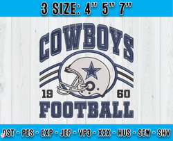 Dallas Cowboys Football Embroidery Design, Brand Embroidery, NFL Embroidery File, Logo Shirt 69