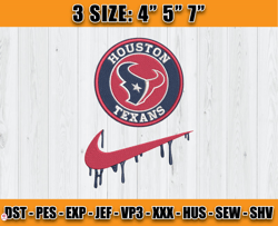 Houston Texans Nike Embroidery Design, Brand Embroidery, NFL Embroidery File, Logo Shirt 113