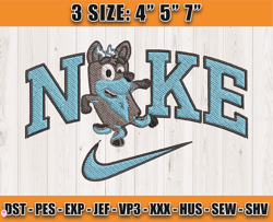 Nike X Bingo embroidery, Bluey Character embroidery, Embroidery Design file