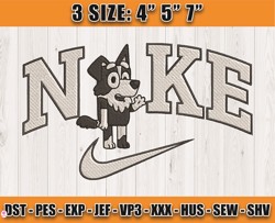 Nike X Snickers embroidery, Bluey Character embroidery, embroidery design file