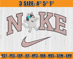 Nike X Bluey embroidery, Character embroidery, embroidery machine