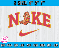 Nike Dale Embroidery, Chip and Dale embroidery design file, embroidery machine design