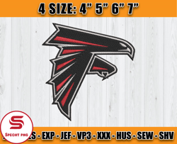Atlanta Falcons Embroidery, NFL Falcons Embroidery, NFL Machine Embroidery Digital, 4 sizes Machine Emb Files-22-Specht