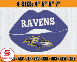 Ravens Embroidery, NFL Ravens Embroidery, NFL Machine Embroidery Digital, 4 sizes Machine Emb Files -10-Specht